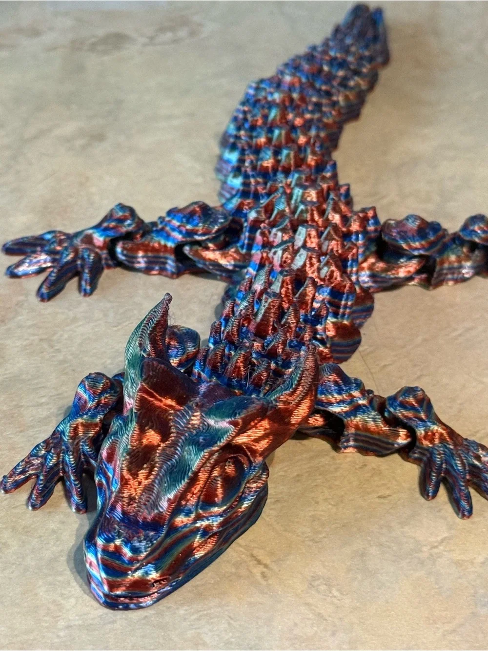Multicolor 3-D Printed Movable Dragon 🐉